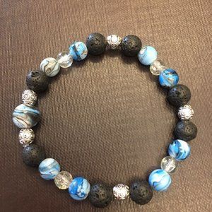Handmade Woman's Beaded Stretch Bracelet